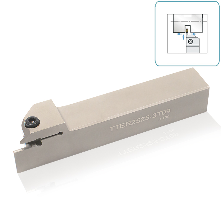 Sandhog-máquina de torno CNC, portaherramientas de ranurado de corte indexable, inserto de carburo de tungsteno TTER