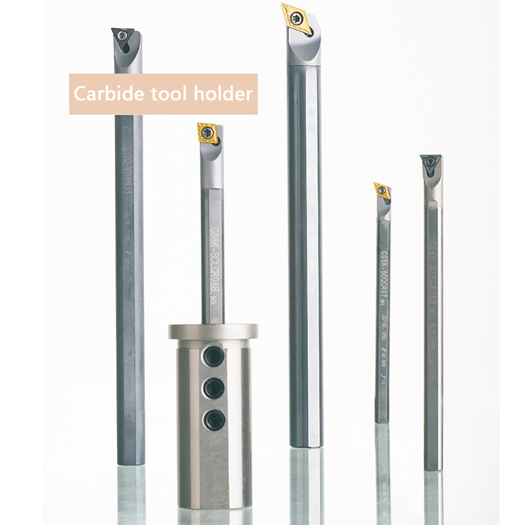 Portaherramientas de carburo interno de corte Sandhog Soporte de barra de mandrinado de torno (C08K-SCLCR06B)