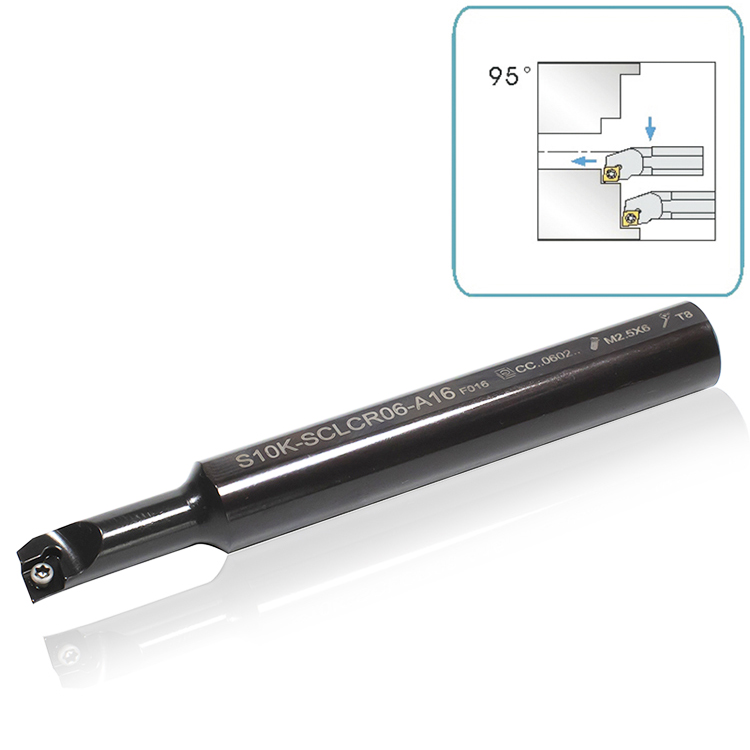 Sandhog Portaherramientas de corte interno indexable Barra de mandrinado de torno CNC